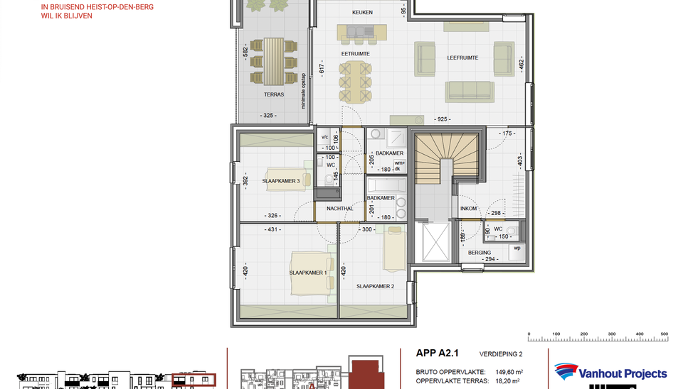 Dakappartement te koop in Heist-op-den-Berg